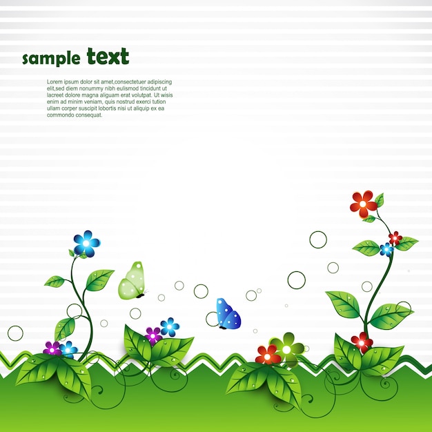 Vector nature scene with space for text