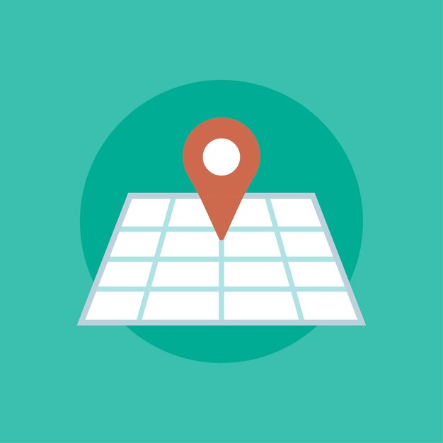 イラスト 地図 ピン アイコン 無料のベクター