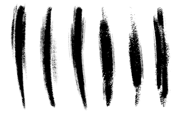 Free vector vector paint ink brush strokes collection