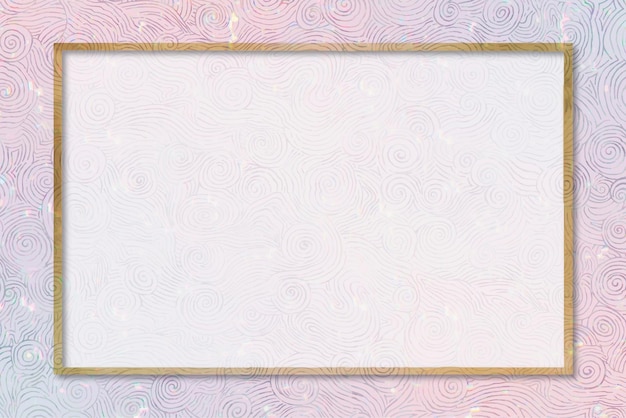 Free vector vector pastel ornament holographic frame remix from artwork by william morris