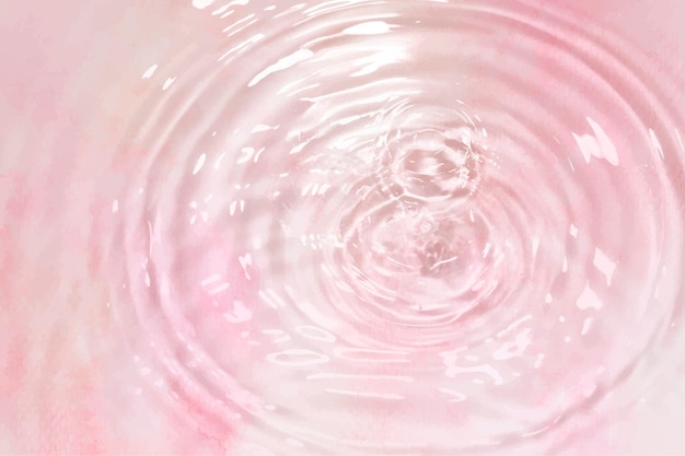 Vector Pink Water Drop Circle Ripple Background