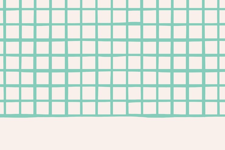 Free Vector vector plain green grid pattern on beige wallpaper