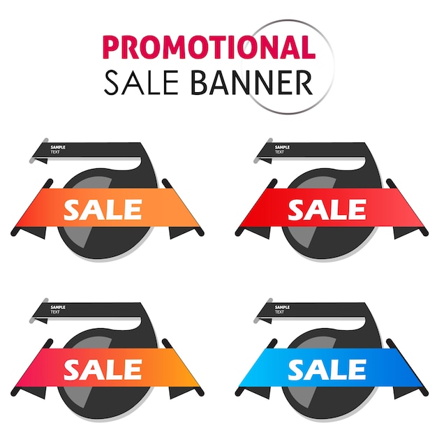 Free vector vector promotional sale banner designs