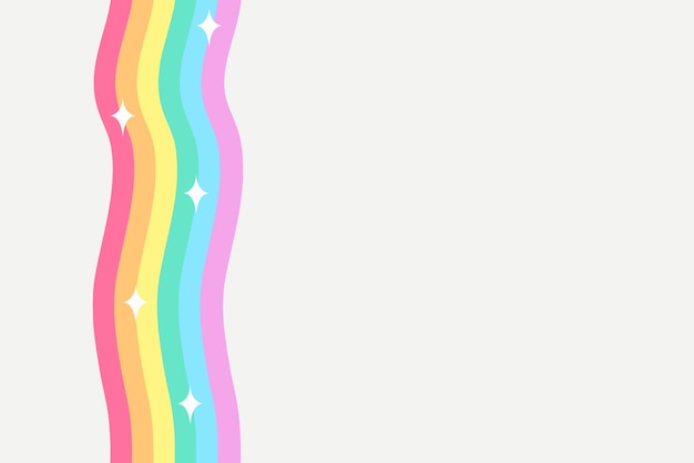 Vector rainbow glittery colorful cartoon wallpaper