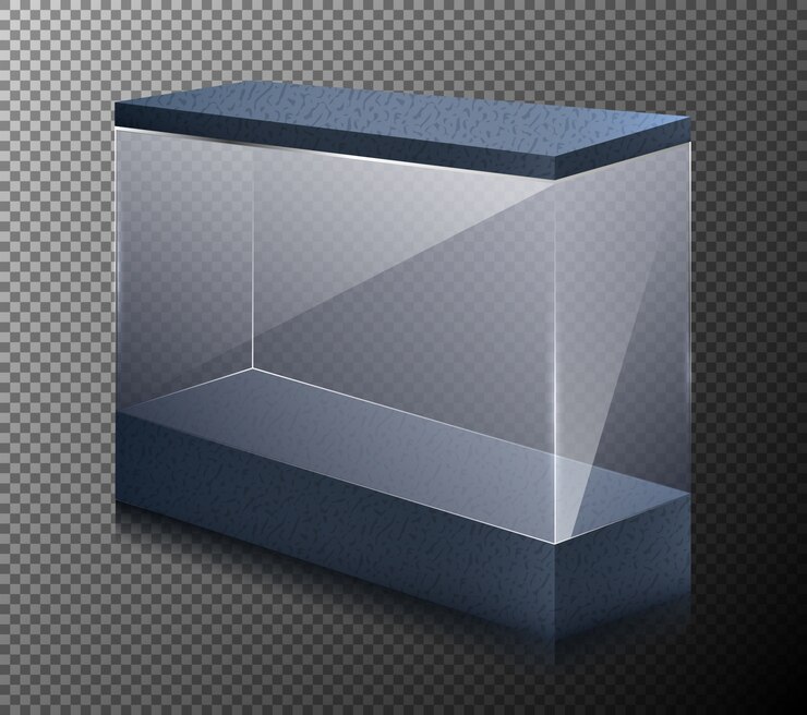 Free Vector vector realistic illustration of a empty showcase for exhibit