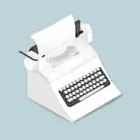 Free vector vector of retro typewriter icon