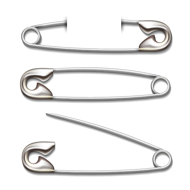 vector safety pin Isolated