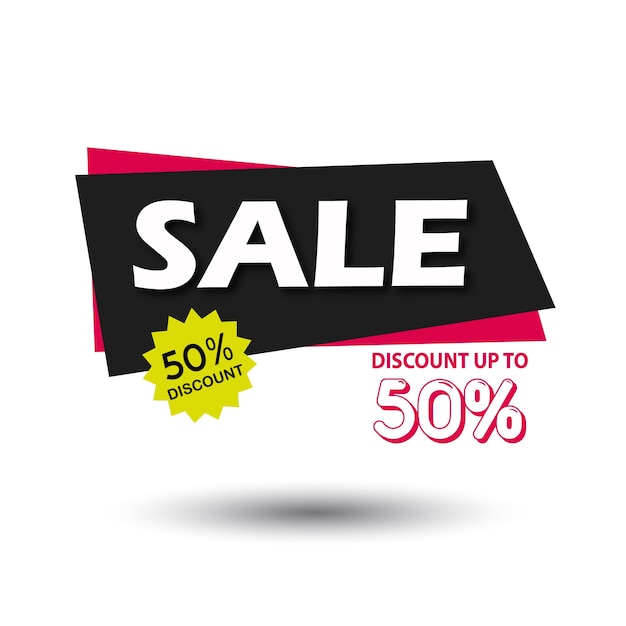 Vector sale banner graphic illustration