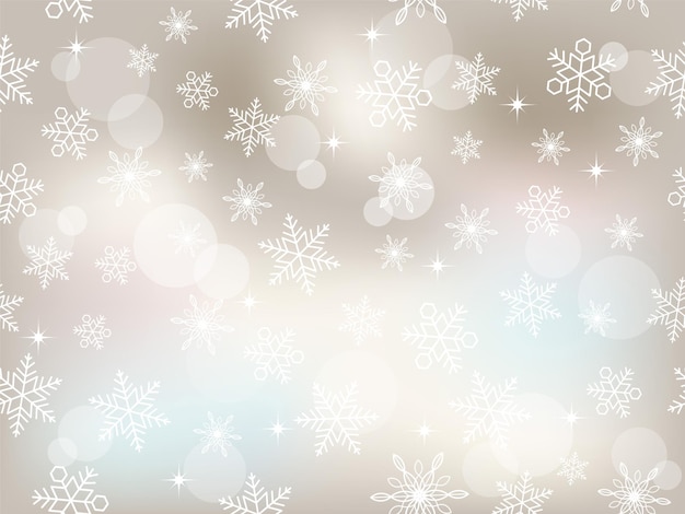 Vector Seamless Abstract Snow Background. Horizontally And Vertically Repeatable.