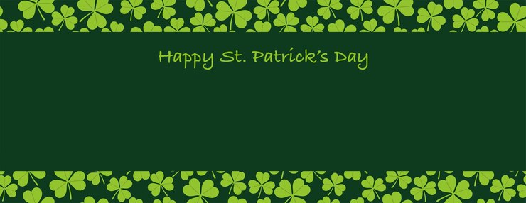 Free Vector vector seamless clover background illustration for st. patricks day. horizontally repeatable.