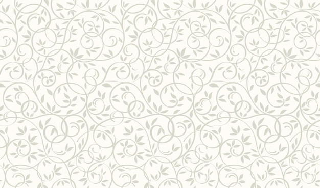 Free vector vector seamless floral pattern illustration horizontally and vertically repeatable