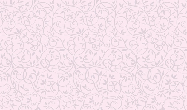 Free vector vector seamless floral pattern illustration horizontally and vertically repeatable