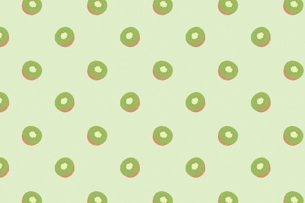 Free vector vector seamless kiwi pattern pastel background