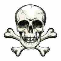 Free vector vector skull and crossbones