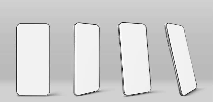無料Vector ベクター スマートフォン 白い画面