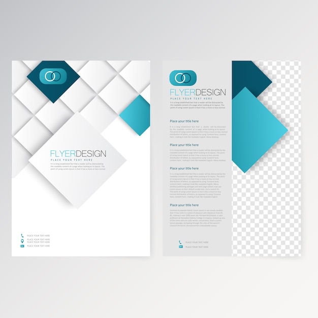 Free vector vector template flyer design