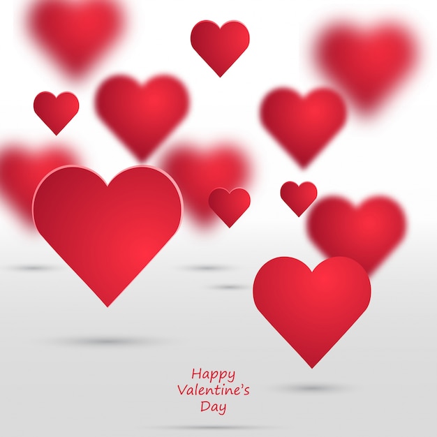 Free vector vector valentine hearts background.