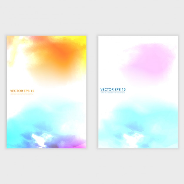 Free vector vector water color cloud.