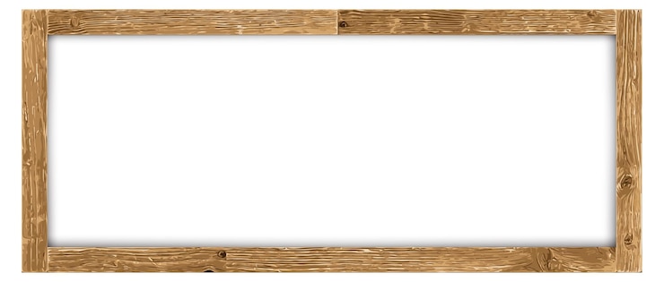 Free Vector vector wooden board frame
