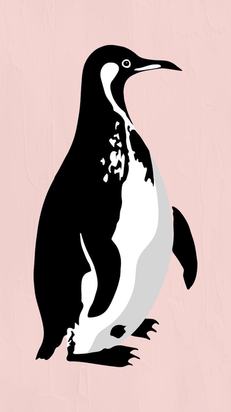 Free Vector vectorized penguin sticker overlay design element