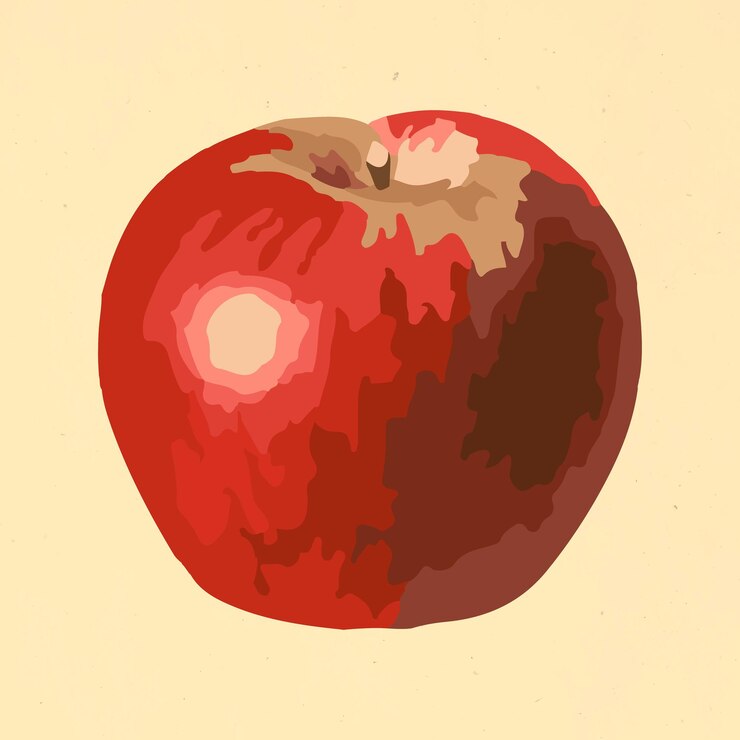 मुफ़्त वेक्टर vectorized red apple fruit sticker design resource