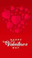 Free vector vectors post social media stories happy loving valentine's day.