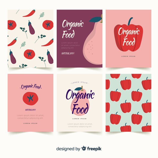 Vegetable card set