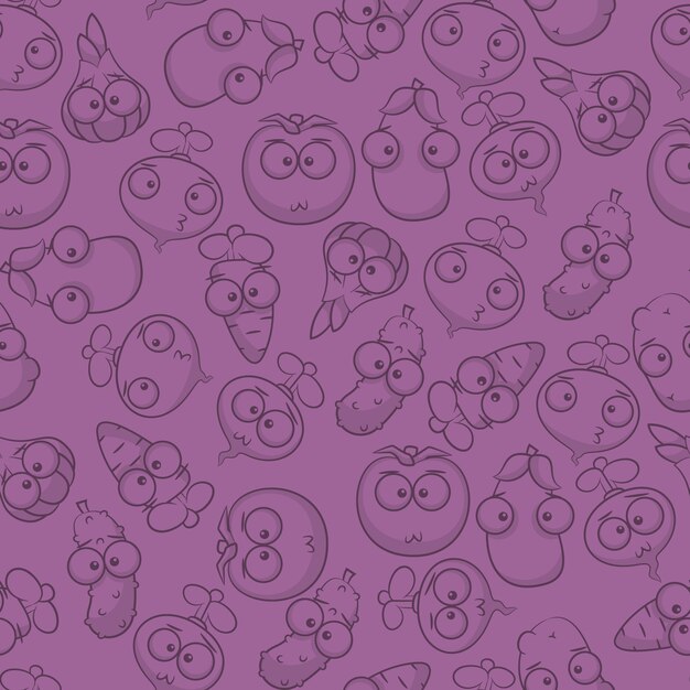 Vegetable pattern background