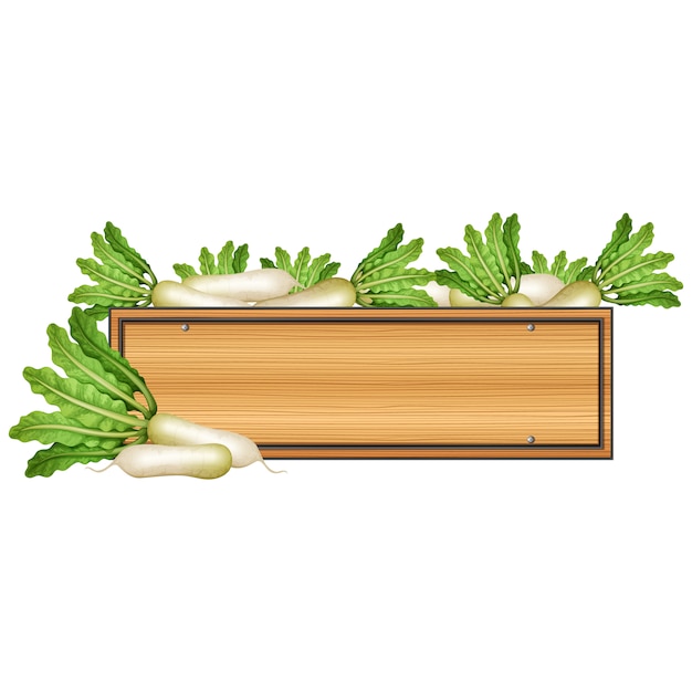 Vettore gratuito disegno verdure scatola