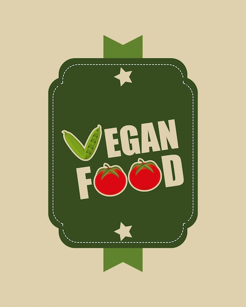 Free vector vegetarian food menu