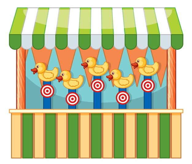 Бесплатное векторное изображение Дизайн продавца с утками и мишенями