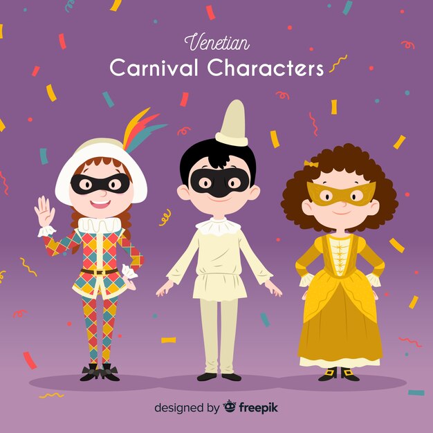 Венецианские карнавальные персонажи