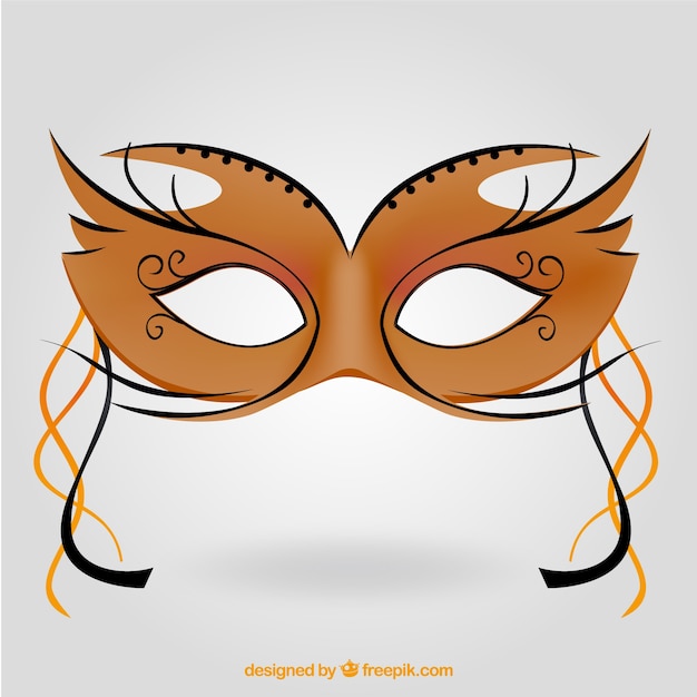 Free vector venetian carnival mask