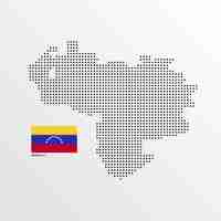 Free vector venezuela map design with flag and light background vector