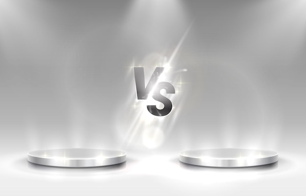 Versus game cover, banner sport vs, team concept