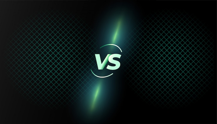 Free Vector versus vs background battle screen template design