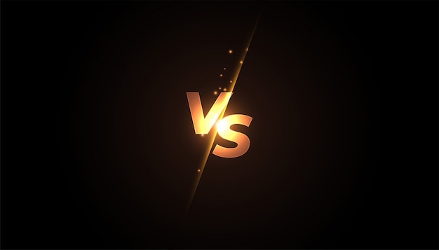 Free vector versus vs screen banner   for battle or comparision