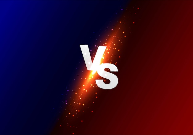 Versus vs shiny colorful background
