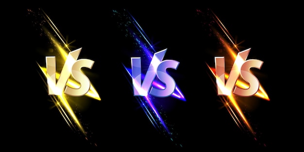 Versus Letters Or VS Battle Fight Competition. Cute Cartoon Style. Pink  Yellow Background Template. Sunburst With Ray Of Light. Starburst Effect.  Flat Design. Vector Illustration Royalty Free SVG, Cliparts, Vectors, and  Stock