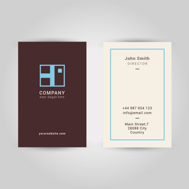 Vertical Business card