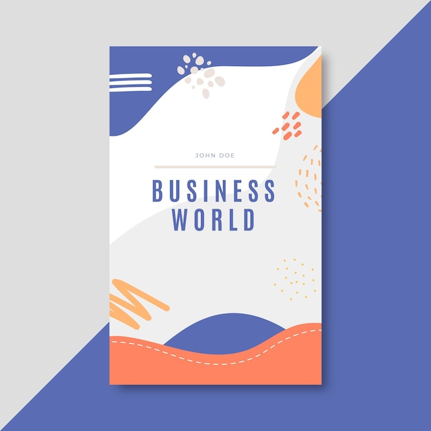 Free vector vertical business poster template