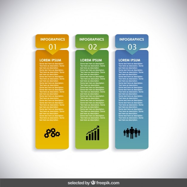 Vertical infographic banners