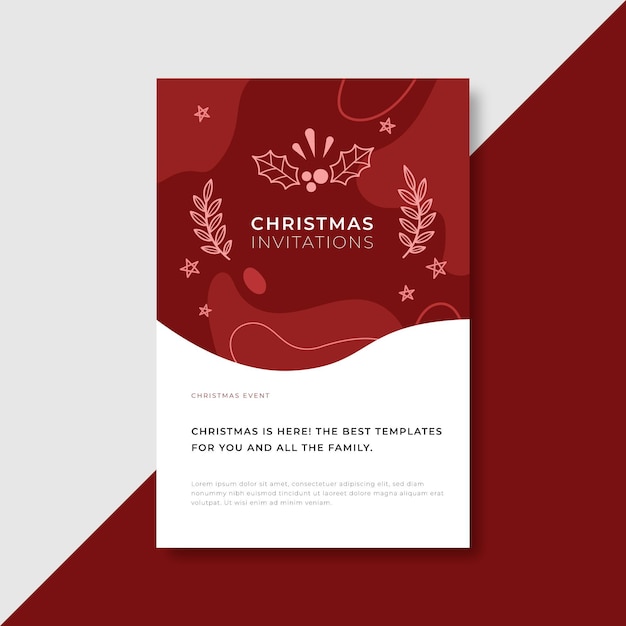 Vertical poster template for christmas