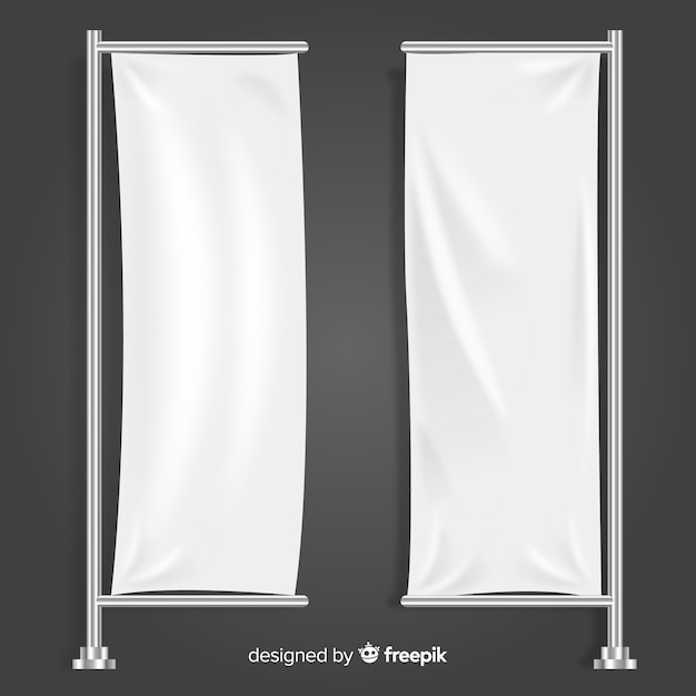 Vertical textile banner collection