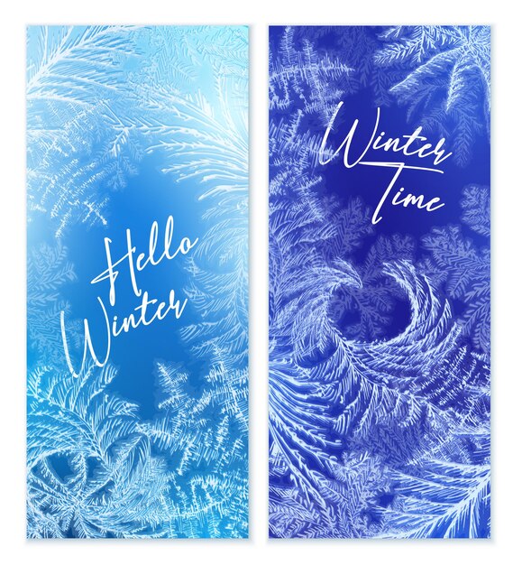 Vertical winter banner