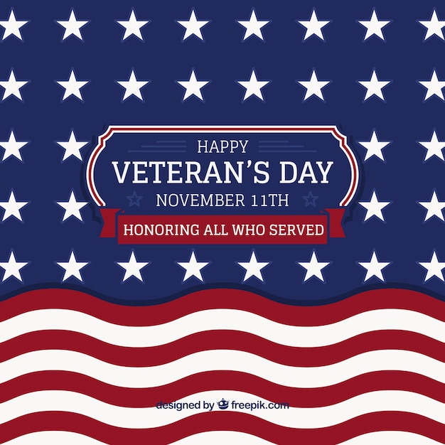 Free vector veterans day background