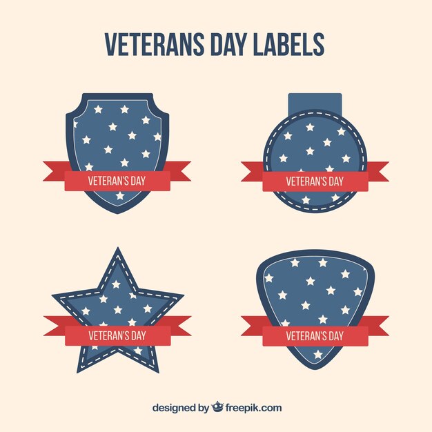 Veterans day badges