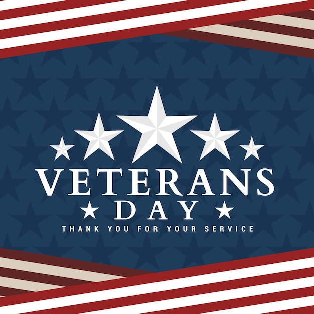 Free vector veterans day design