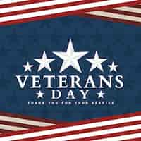 Free vector veterans day design