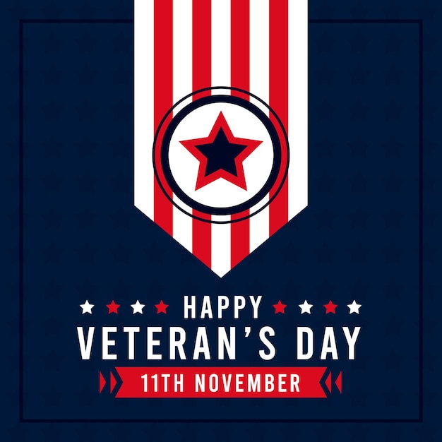 Free vector veterans day illustration